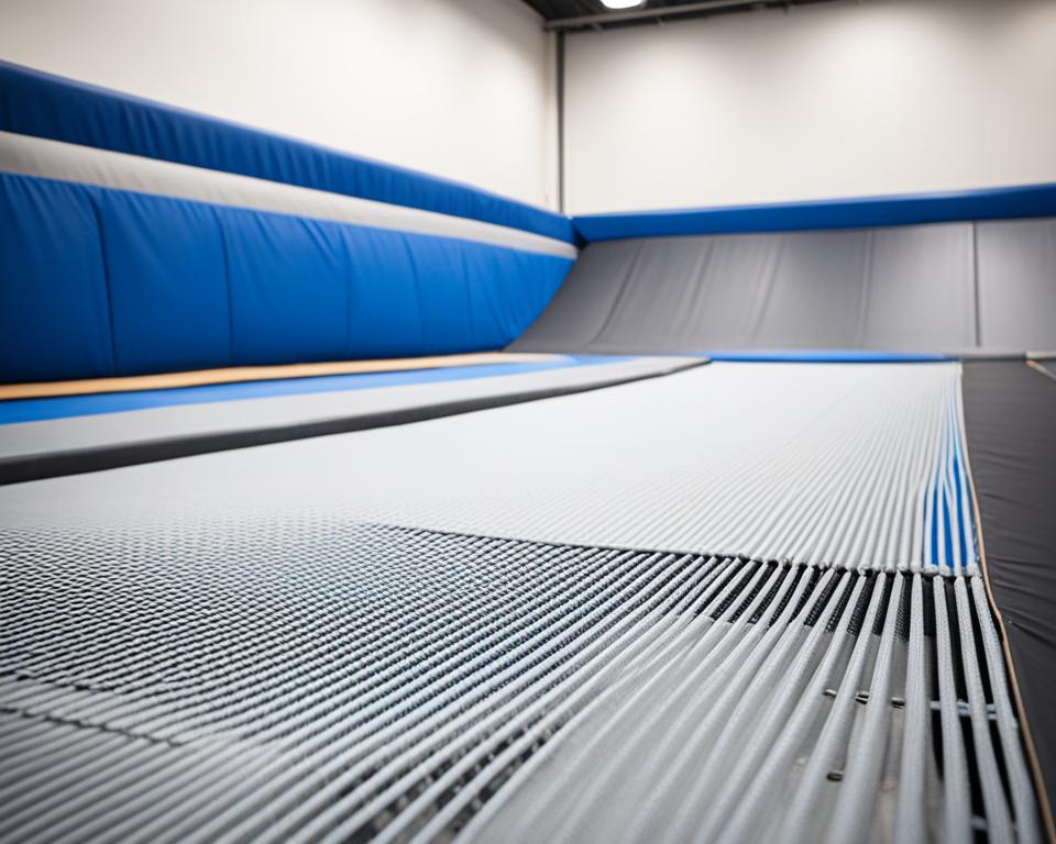 Gymnastics Trampoline Setup